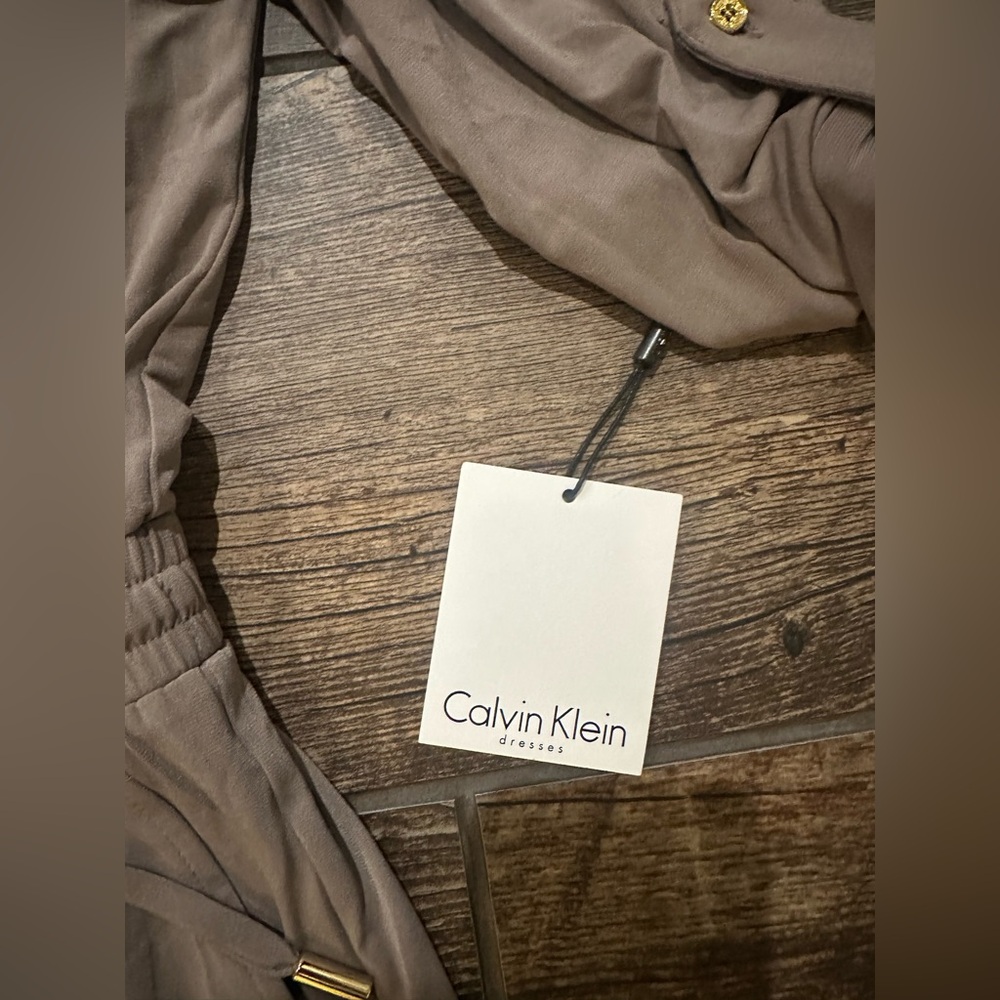 NWT Calvin Klein Taupe Jumpsuit - Picture 3 of 9